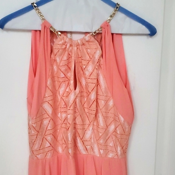Evening dress; Color: Peach - Picture 3 of 5